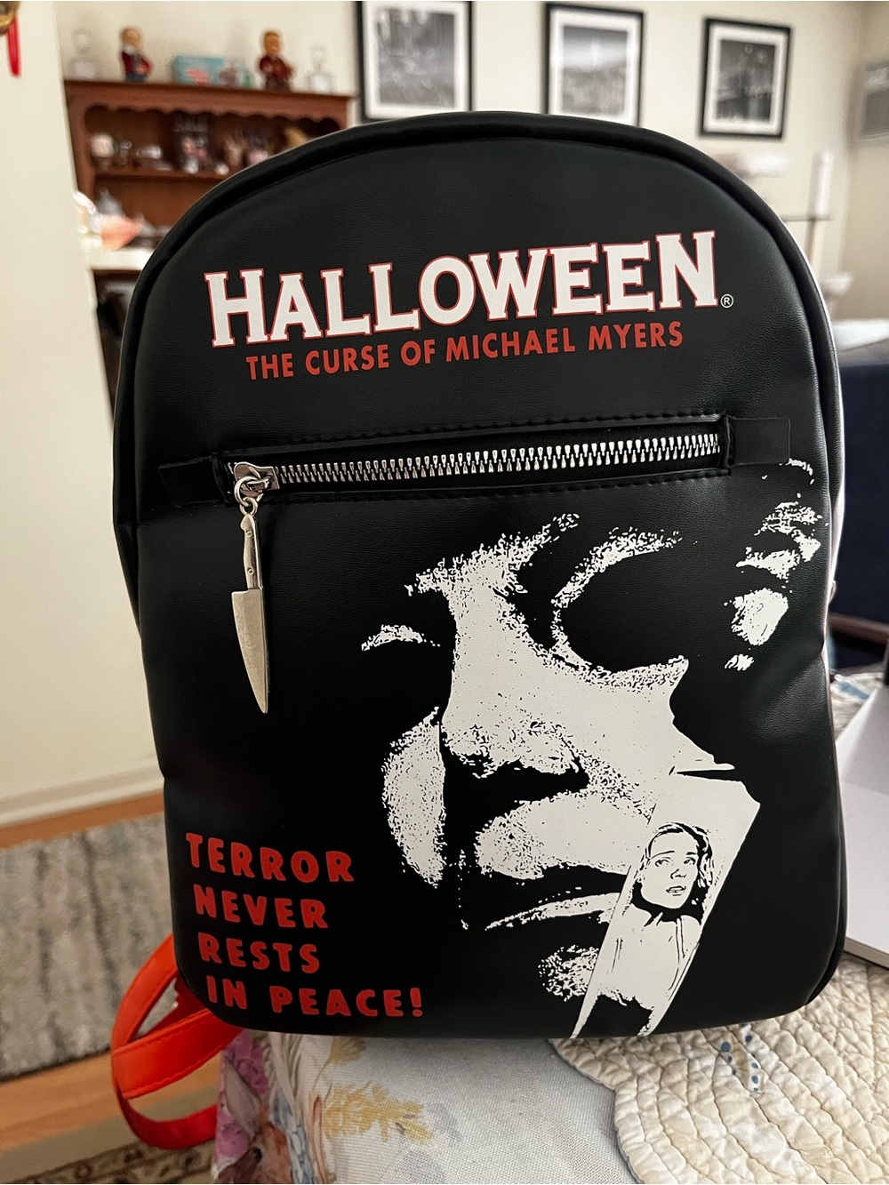 Halloween Black Graphic Backpack - The Curse of Michael Myers